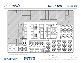 200 W Adams St, Chicago, IL à louer Plan d’étage– Image 1 sur 1