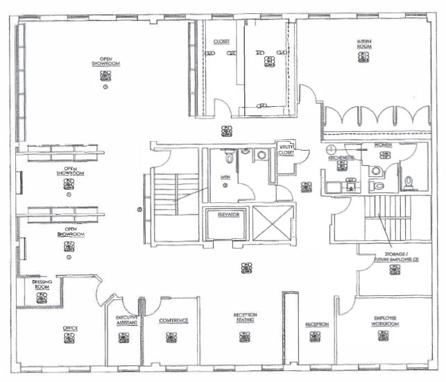 933 N La Brea Ave, Los Angeles, CA à louer Plan d’étage– Image 1 sur 1