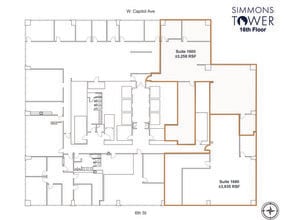 425 W Capitol Ave, Little Rock, AR à louer Plan d’étage– Image 1 sur 3