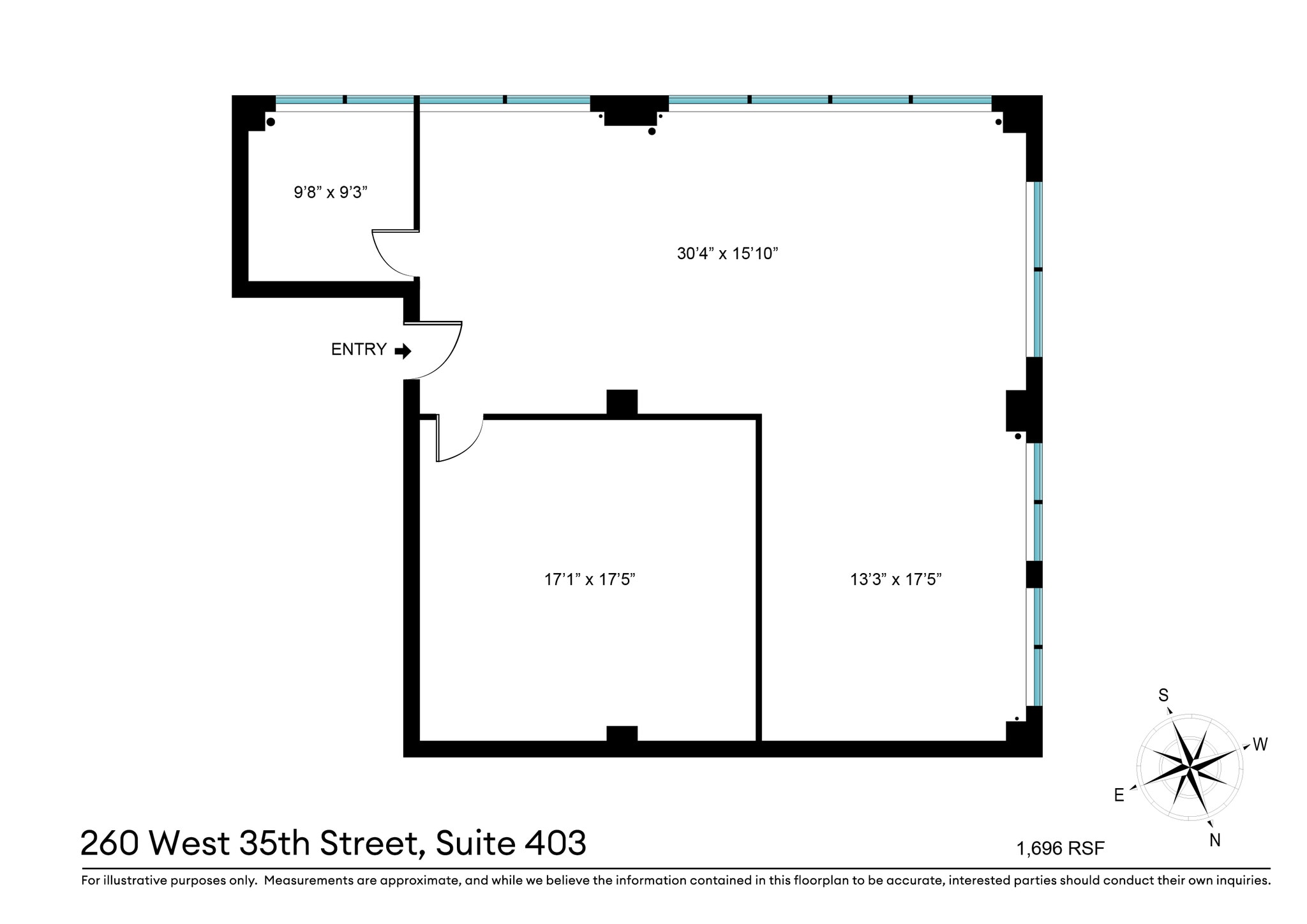 260 W 35th St, New York, NY à louer Photo intérieure– Image 1 sur 1
