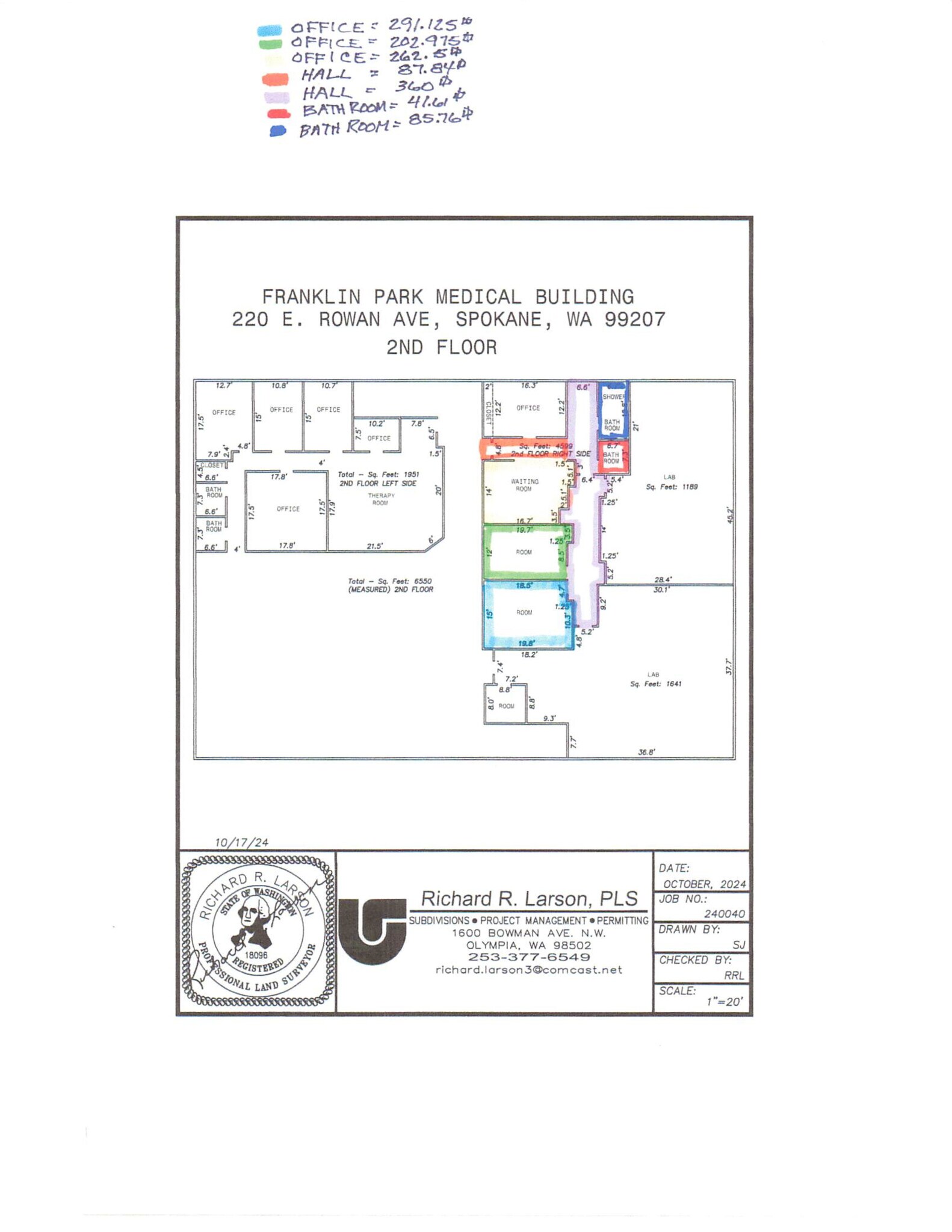 220 E Rowan Ave, Spokane, WA à louer Plan de site– Image 1 sur 7