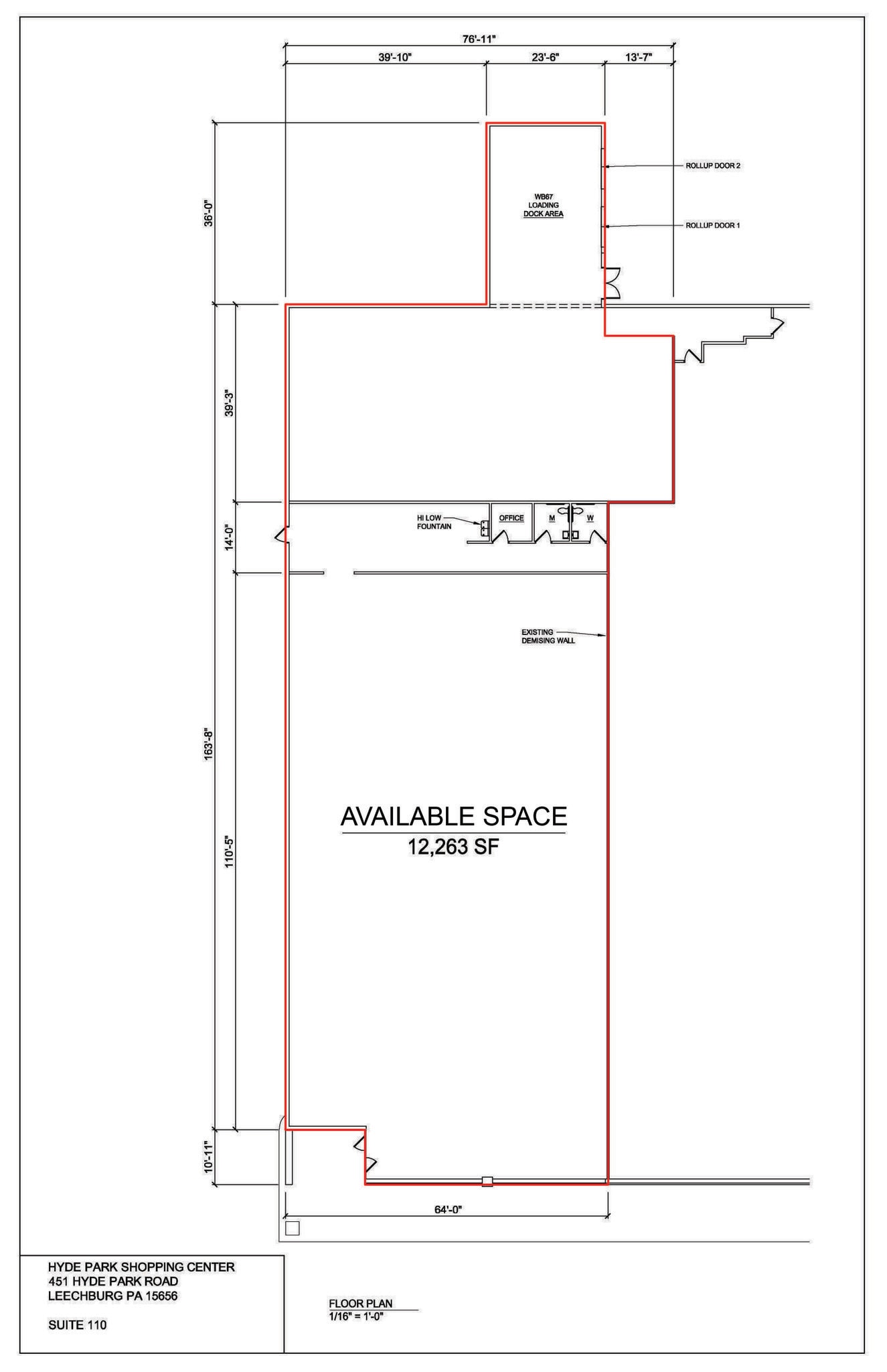 451 Hyde Park Rd, Leechburg, PA à louer Plan d’étage– Image 1 sur 2