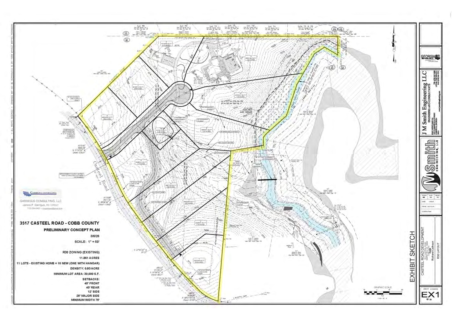 3517 Casteel Rd NE, Marietta, GA à vendre Plan de site– Image 1 sur 2