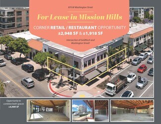 Plus de détails pour 870 W Washington St, San Diego, CA - Local commercial à louer