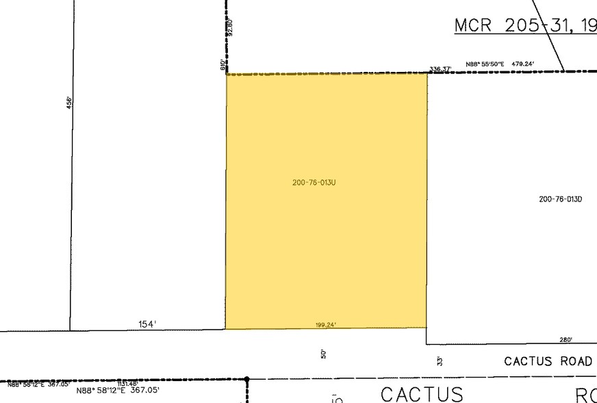 6660 W Cactus Rd, Glendale, AZ à louer - Plan cadastral – Image 2 sur 2