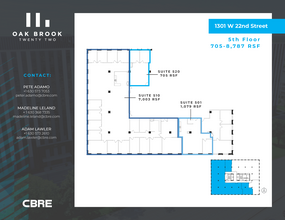 1301 W 22nd St, Oak Brook, IL à louer Plan d’étage– Image 2 sur 12
