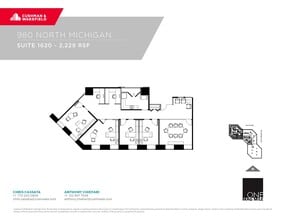 980 N Michigan Ave, Chicago, IL à louer Plan d’étage– Image 1 sur 1