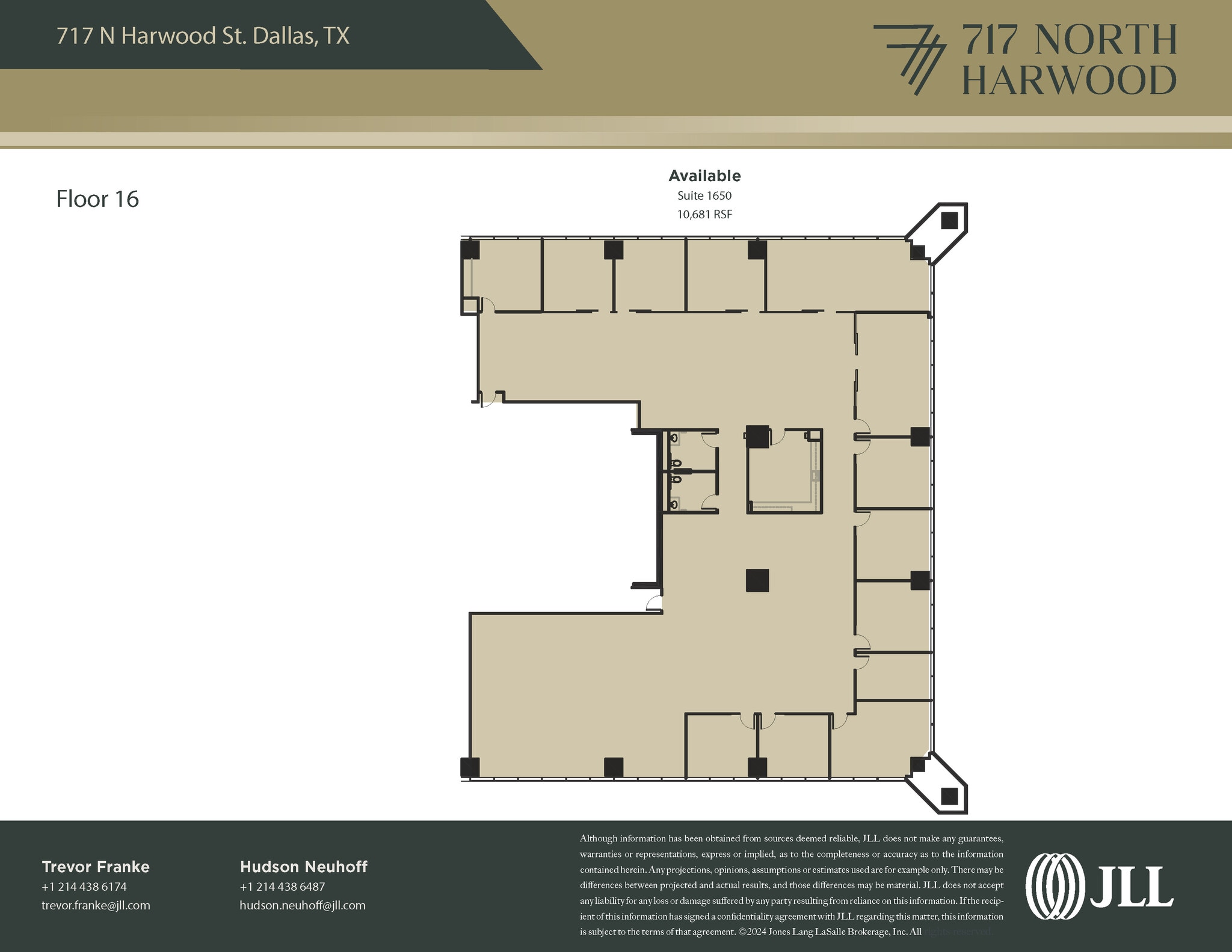 717 N Harwood St, Dallas, TX à louer Plan d’étage– Image 1 sur 1