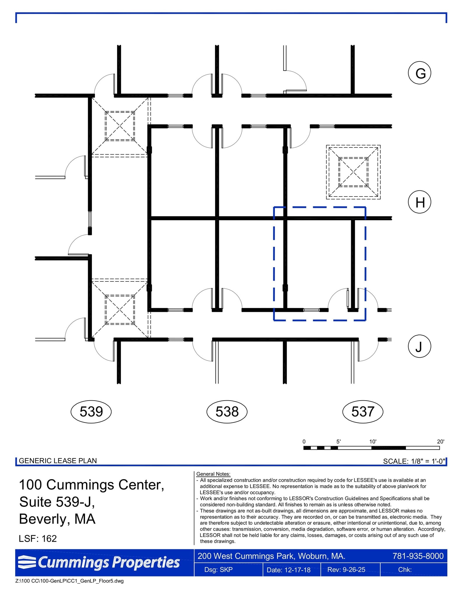 100 Cummings Ctr, Beverly, MA à louer Plan d’étage– Image 1 sur 1
