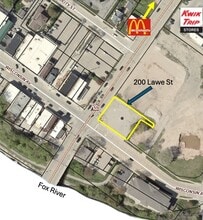 200 Lawe St, Kaukauna, WI - VUE AÉRIENNE  vue de carte