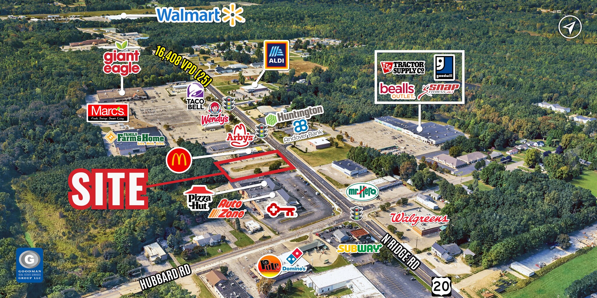6634 N Ridge Rd, Madison, OH à vendre Aérien– Image 1 sur 4