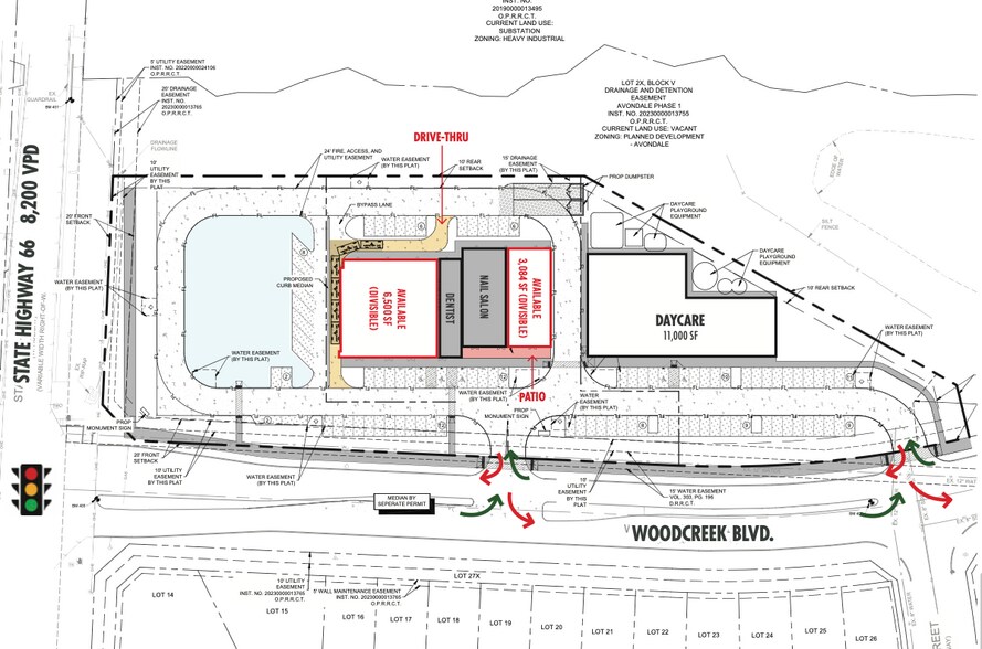 SEQ SH 66 & Woodcreek Blvd, Fate, 75132, Fate, TX à louer - Plan de site – Image 3 sur 3