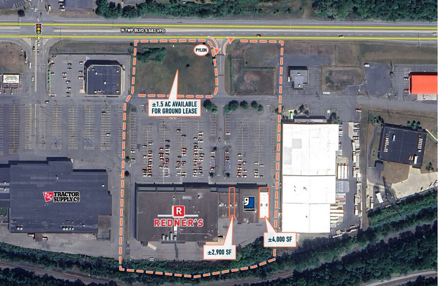 2000-2080 N Township Blvd, Pittston, PA à louer - Aérien – Image 1 sur 3