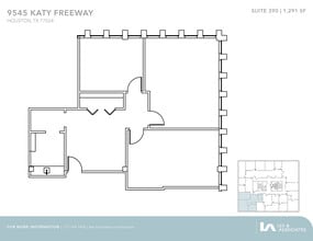 9545 Katy Fwy, Houston, TX à louer Plan d’étage– Image 1 sur 1