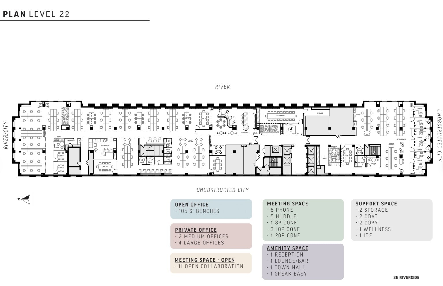 2 N Riverside Plz, Chicago, IL à louer Plan d’étage– Image 1 sur 1