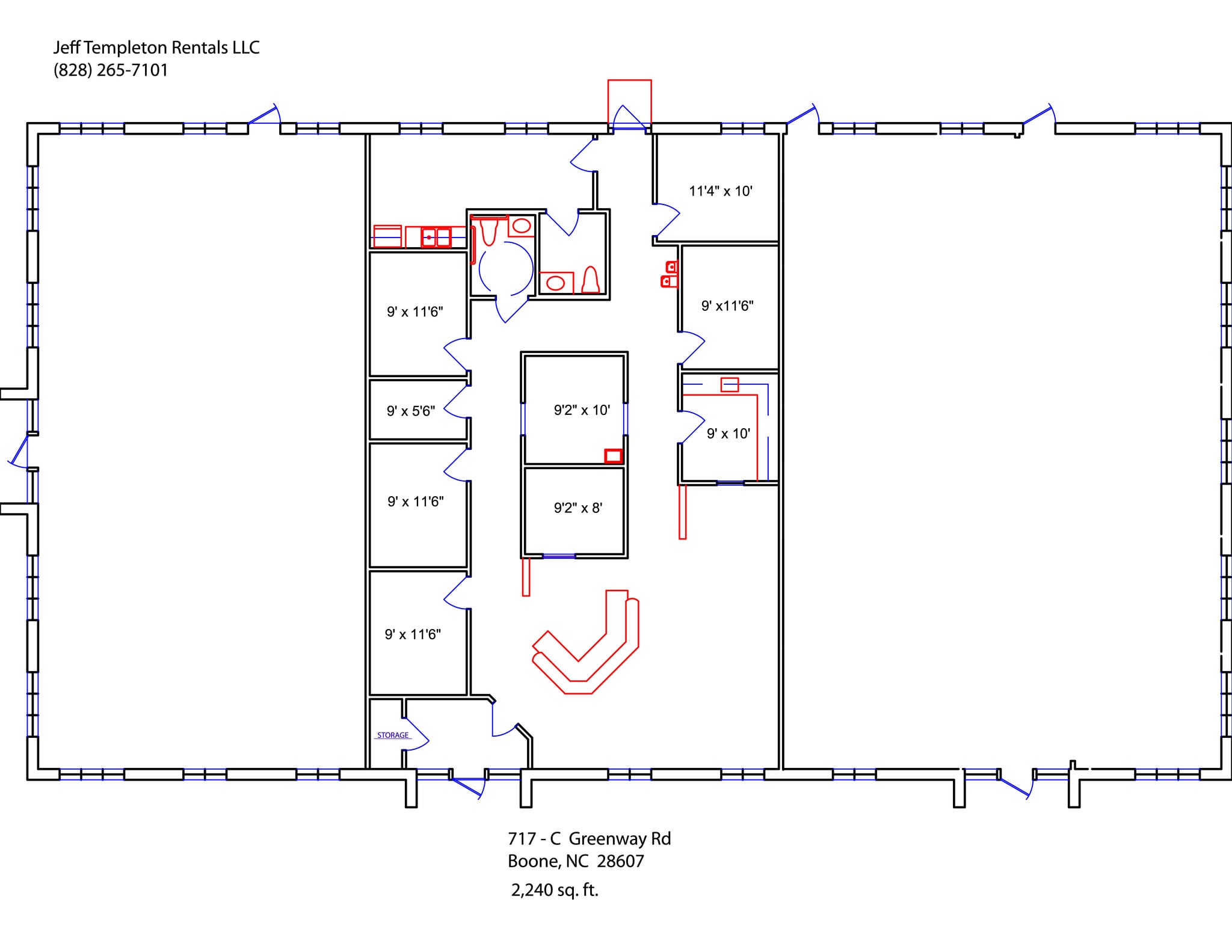 717 Greenway Rd, Boone, NC à louer Plan de site– Image 1 sur 1