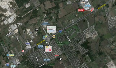 Interstate 35 @ Schwab Road, New Braunfels, TX - Vue aérienne  vue de carte