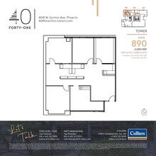 4041 N Central Ave, Phoenix, AZ à louer Plan d’étage– Image 1 sur 1