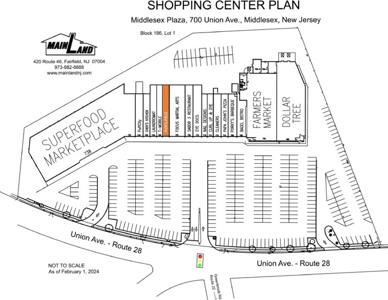 738 Union Ave, Middlesex, NJ à louer - Plan de site – Image 3 sur 7