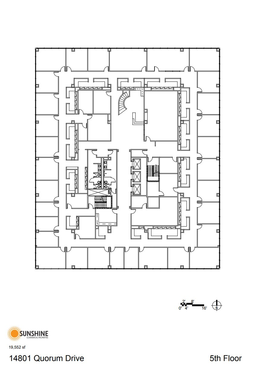 14801 Quorum Dr, Addison, TX à louer Plan d’étage– Image 1 sur 1