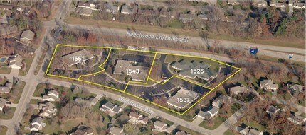 1525-1551 Park Pl, Ashwaubenon, WI - VUE AÉRIENNE  vue de carte