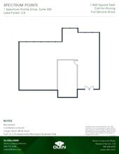 1 Spectrum Pointe Dr, Lake Forest, CA à louer Plan d’étage– Image 1 sur 1