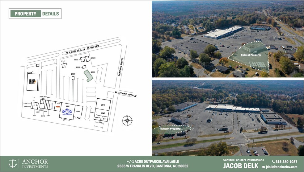 2535 W Franklin Blvd, Gastonia, NC à louer - Photo de l’immeuble – Image 2 sur 3
