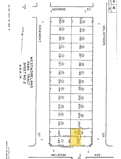 4361-4363 Melrose Ave, Los Angeles, CA à louer - Plan cadastral – Image 3 sur 3