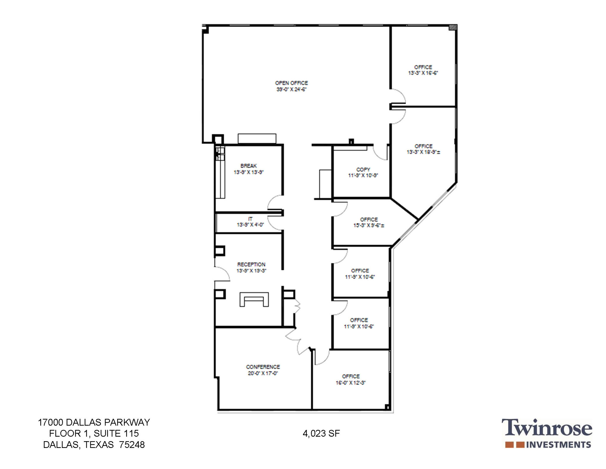 17000 Dallas Pkwy, Dallas, TX à louer Plan d’étage– Image 1 sur 1