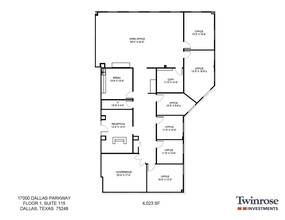 17000 Dallas Pkwy, Dallas, TX à louer Plan d’étage– Image 1 sur 1