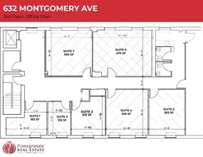 632 Montgomery Ave, Narberth, PA à louer Plan d’étage– Image 1 sur 1