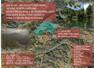 Plus de détails pour 805 Scout Camp Rd, Saluda, NC - Terrain à vendre