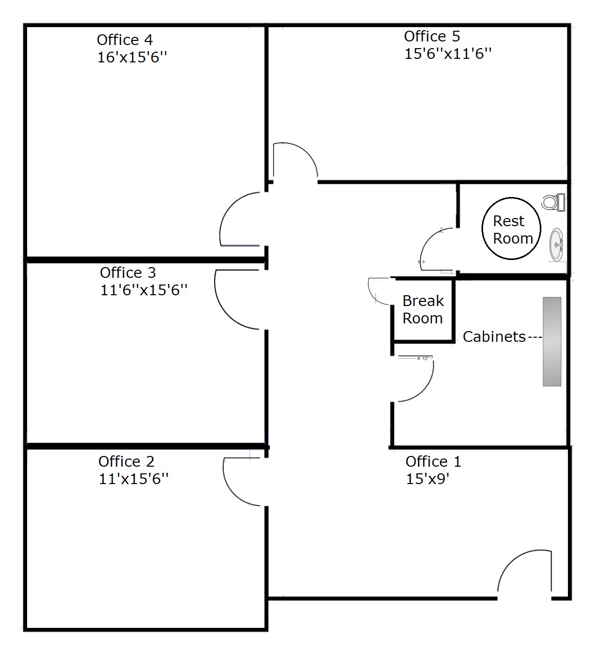 7851 Hickory Flat Hwy, Woodstock, GA à louer Plan d’étage– Image 1 sur 7