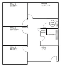 7851 Hickory Flat Hwy, Woodstock, GA à louer Plan d’étage– Image 1 sur 7