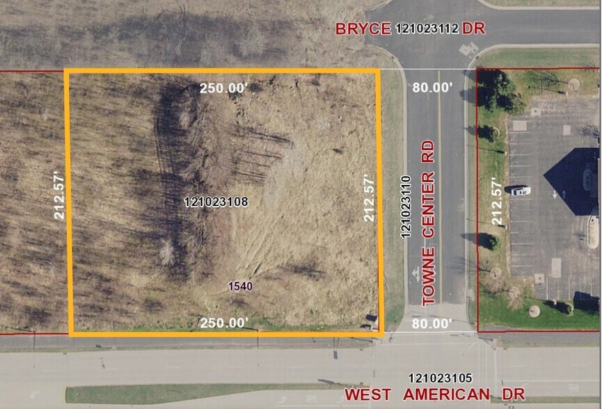 1540 W American Dr, Neenah, WI à vendre - Plan cadastral – Image 2 sur 2