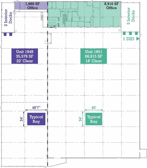 1949-1951 Arthur Ave, Elk Grove Village, IL à louer - Plan d’étage – Image 2 sur 2