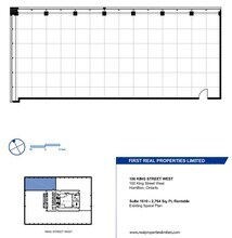 100, 110, and 120 King St W, Hamilton, ON à louer Plan d’étage– Image 1 sur 1