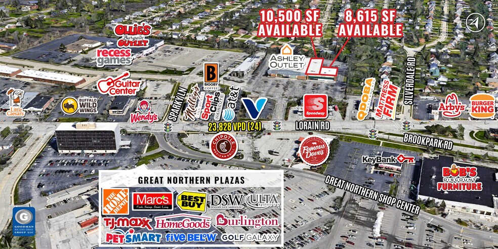 26508-26520 Lorain Rd, North Olmsted, OH à louer - Aérien – Image 1 sur 4
