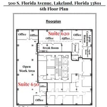 500 S Florida Ave, Lakeland, FL à louer Plan d’étage– Image 1 sur 1
