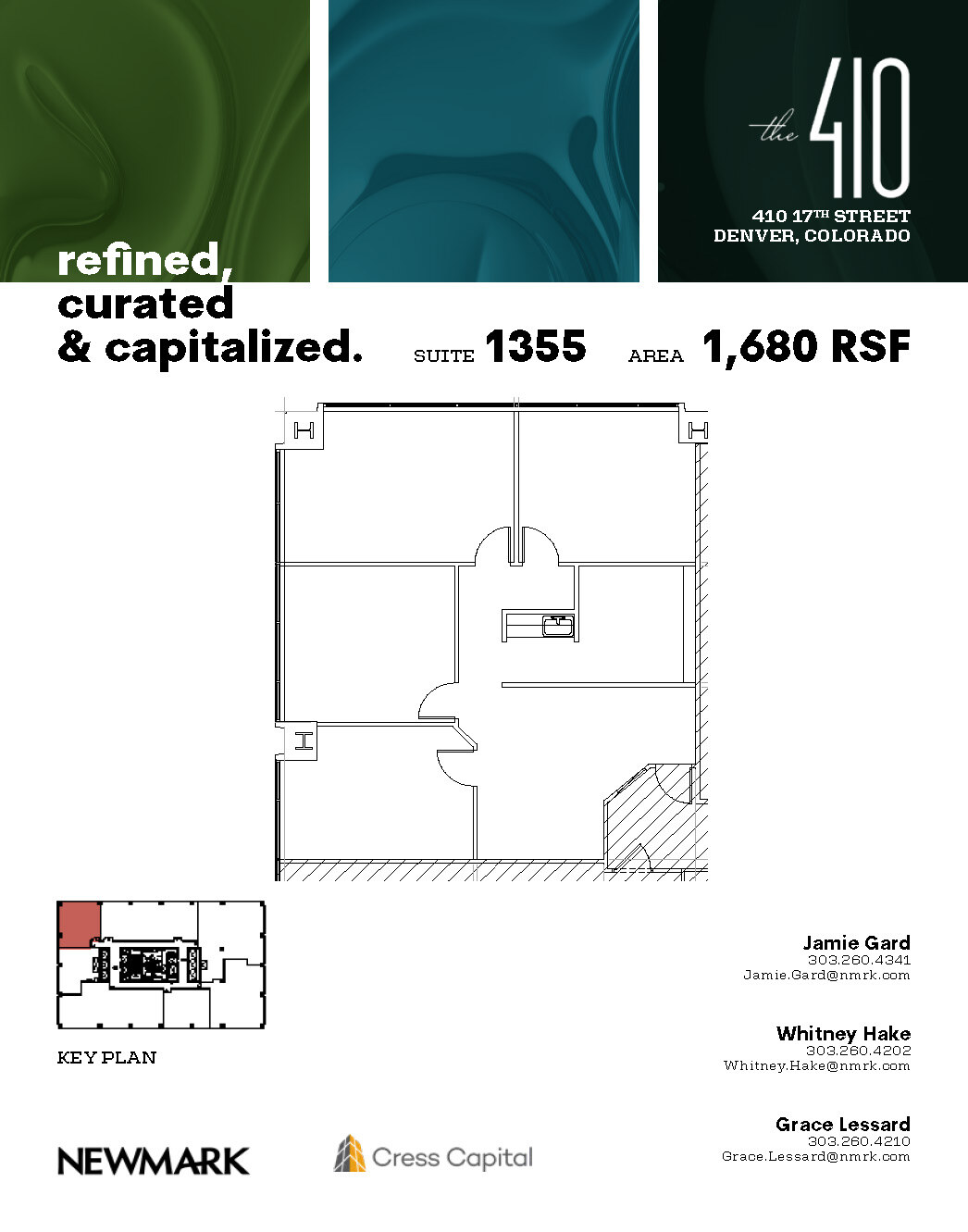 410 17th St, Denver, CO à louer Plan d’étage– Image 1 sur 2