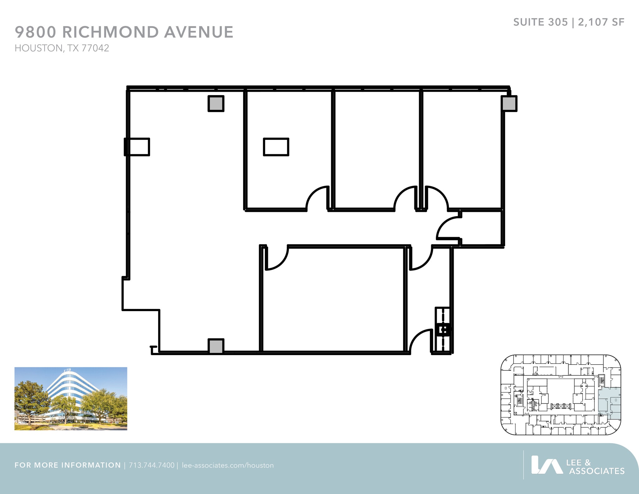 9800 Richmond Ave, Houston, TX à louer Plan d’étage– Image 1 sur 1