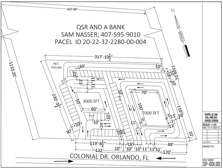 11621 E Colonial Dr, Orlando, FL à vendre - Plan de site – Image 2 sur 3