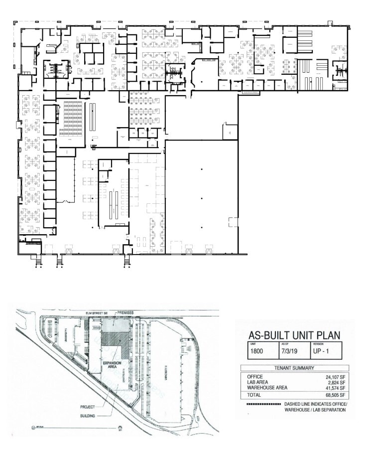 1800-1860 Elm St SE, Minneapolis, MN à louer Plan d’étage– Image 1 sur 1