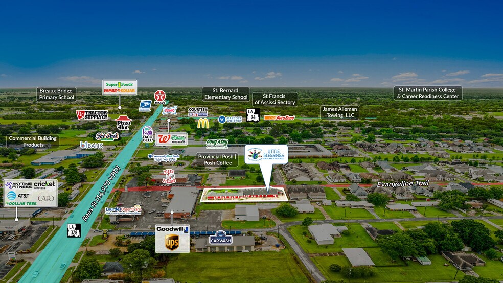 537 Evangeline Trl, Breaux Bridge, LA à vendre - Photo de l’immeuble – Image 3 sur 5