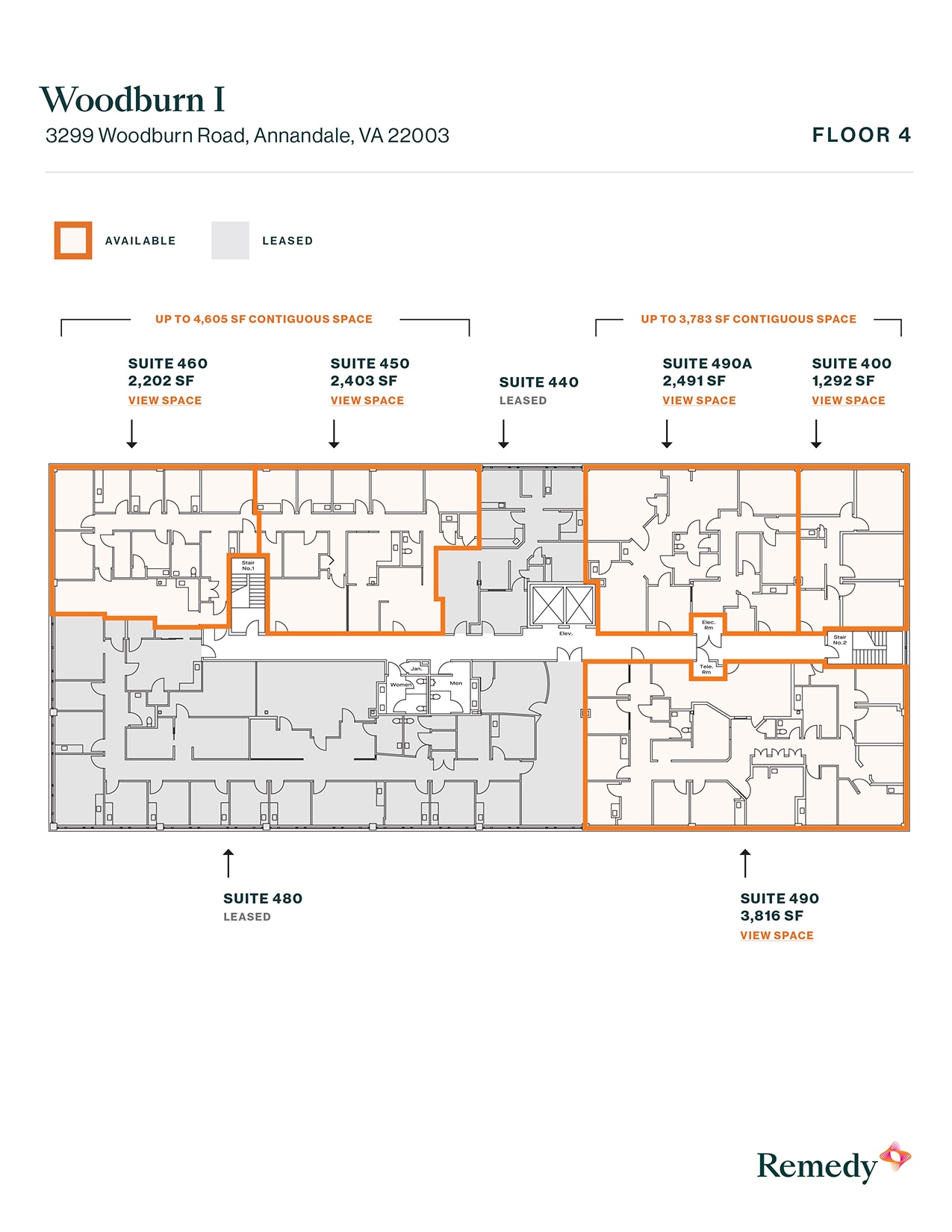 3299 Woodburn Rd, Annandale, VA à louer Plan d’étage– Image 1 sur 1