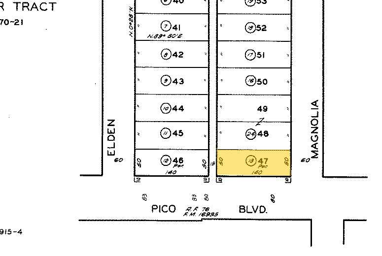 2301-2313 W Pico Blvd, Los Angeles, CA à louer - Plan cadastral – Image 2 sur 3