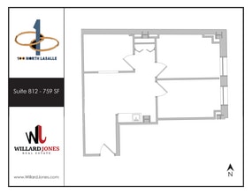 100 N LaSalle St, Chicago, IL à louer Plan d’étage– Image 1 sur 1