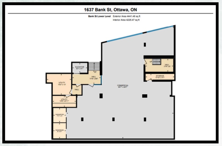 1637 Bank St, Ottawa, ON à louer Plan d’étage– Image 1 sur 8