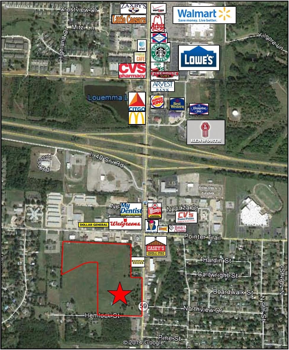 Fayetteville Rd, Van Buren, AR à vendre Aérien– Image 1 sur 2