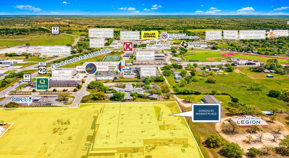 1620 E Sarah Dewitt Dr, Gonzales, TX à louer - Photo de l’immeuble – Image 2 sur 3